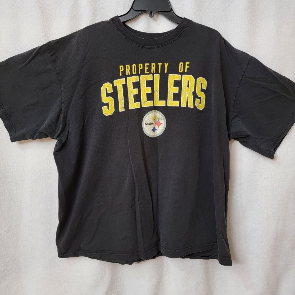 Reebok Steelers Property Of Steelers Mens 2XL Black T-Shirt comfortable broke in
